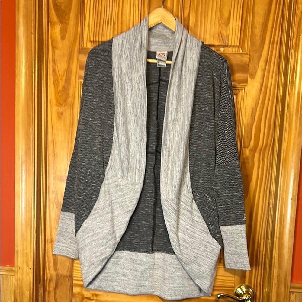 Avalanche Gray Open Front Cardigan Sweater
